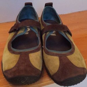 Merrell ortholite air cushion maryjanes moss/brown